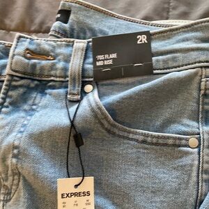 Brand new Flare High rise express jeans!